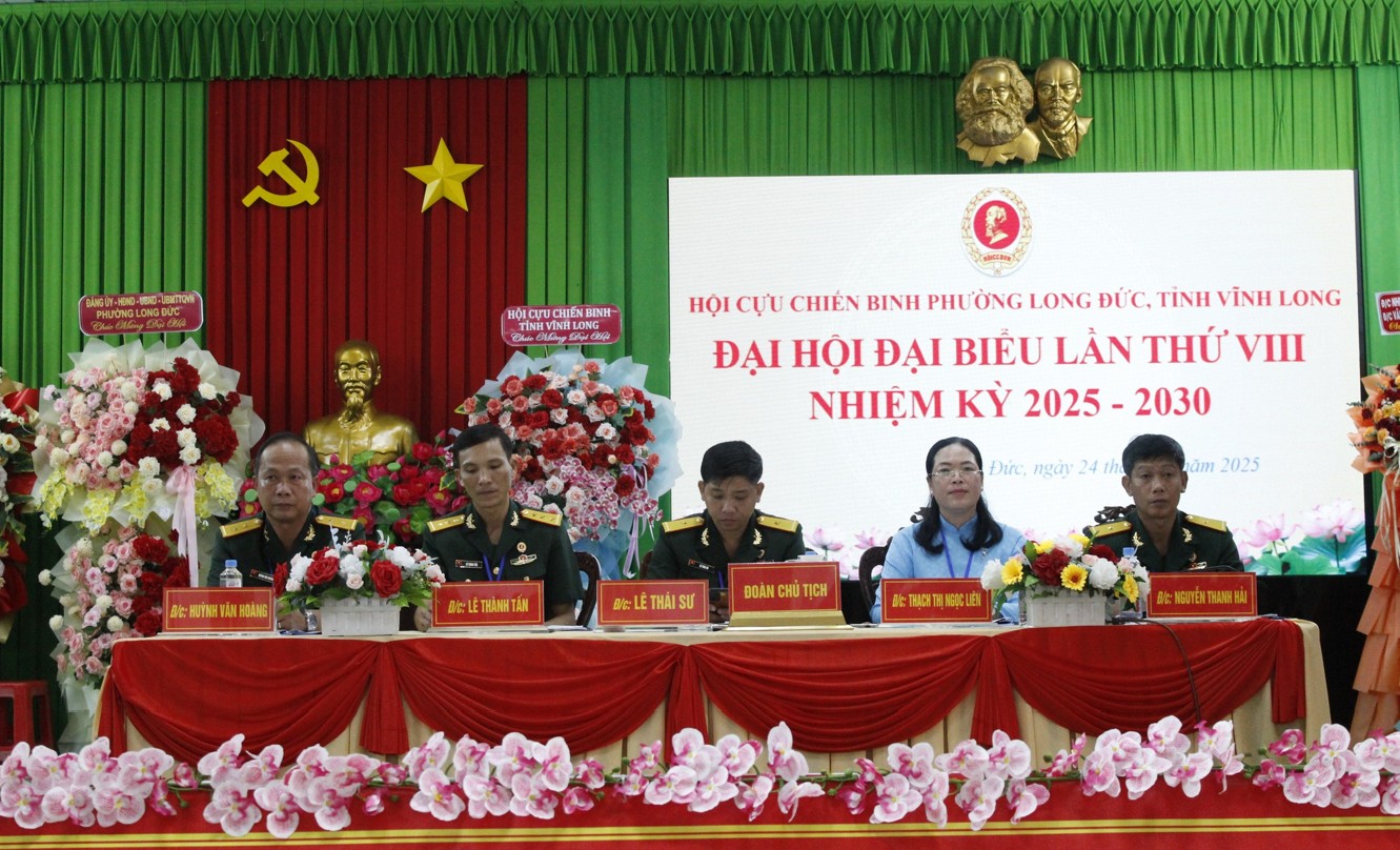 Đại hội Đại biểu Hội Cựu Chiến binh phường Long Đức lần thứ I, nhiệm kỳ 2025-2030