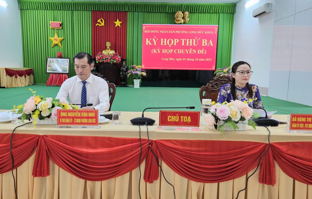 HĐND phường Long Đức khóa I tổ chức kỳ họp lần thứ ba