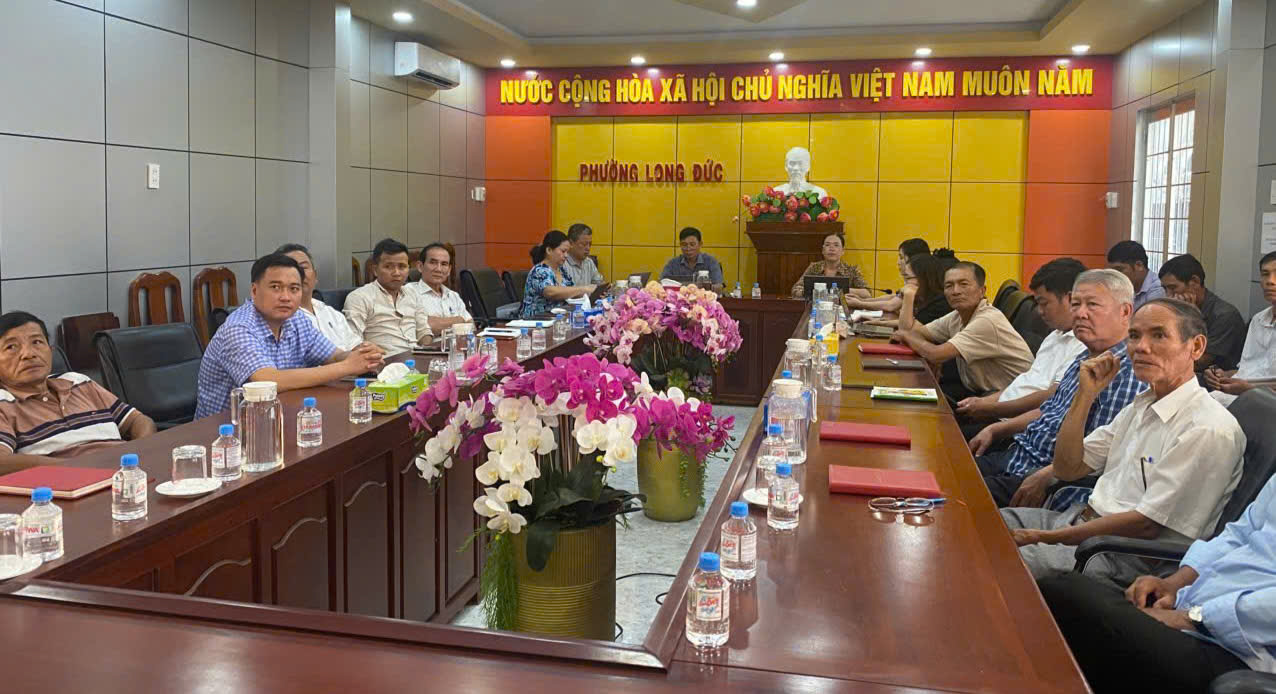 Phường Long Đức tham gia hội nghị tập huấn trực tuyến công tác bầu cử